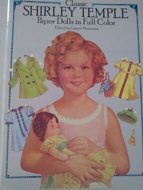 Shirley Temple Paper Dolls in Full Color - Classic Mixed Media Art